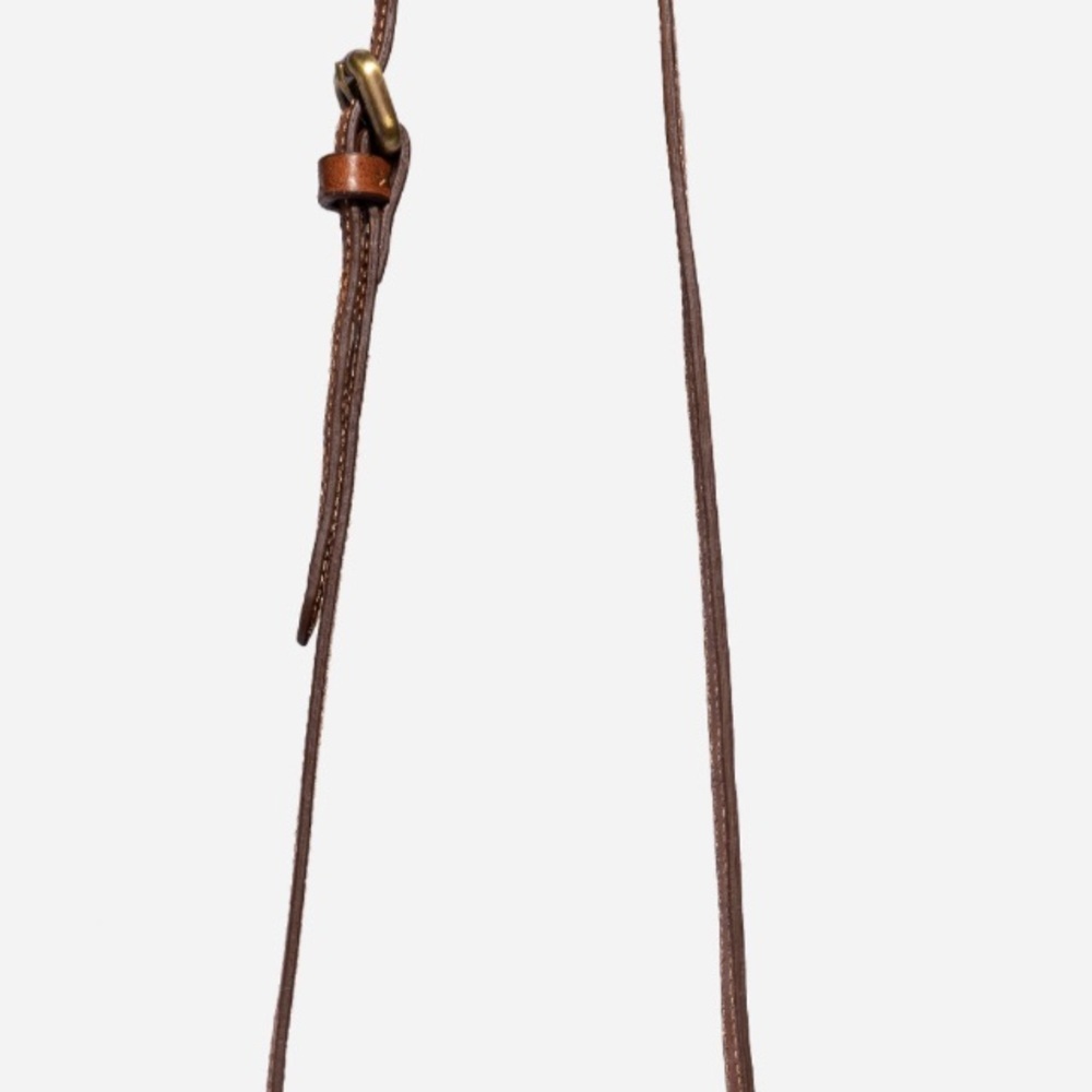 JOHNNY WAS COGNAC ITALIAN RAFFIA MICRO CROSSBODY NWT - Picture 6 of 10
